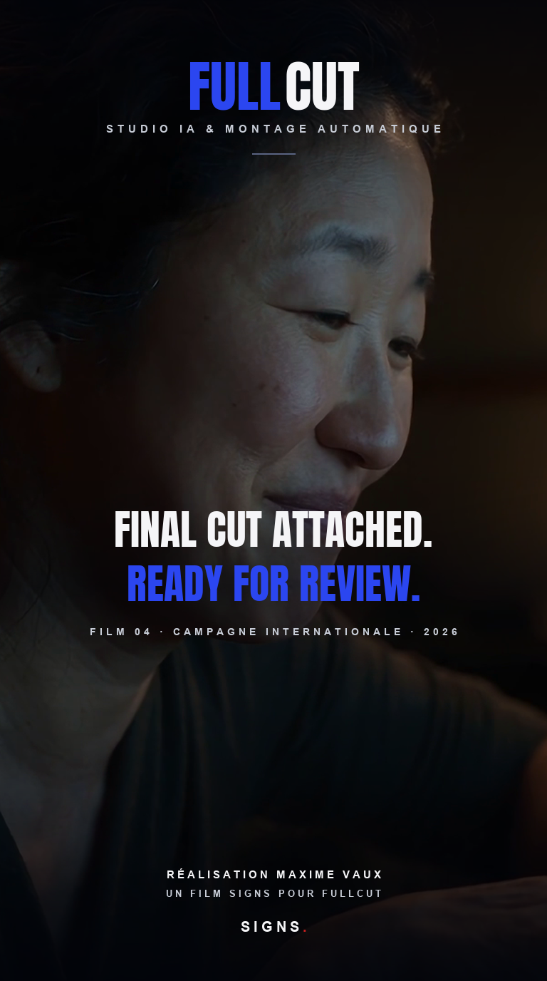 AI-generated poster from the FULLCUT campaign: Ready for review